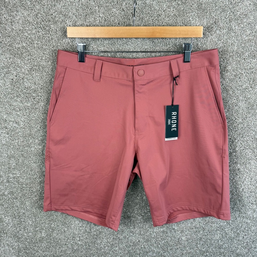 RHONE Men's Hybrid Shorts in Dusty Rose - Picture 2 of 6